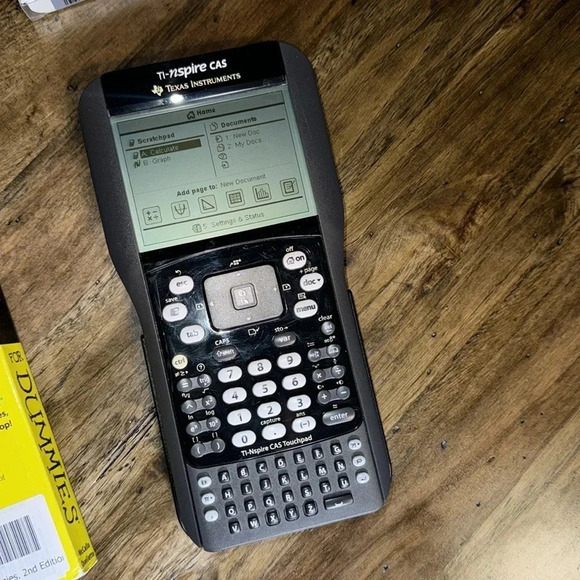 BUNDLE Texas Instruments TI-nspire CAS Graphing Calculator, Cable, Battery, Book - Picture 10 of 15